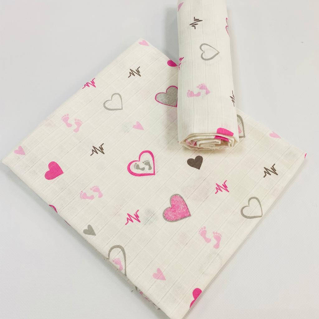 

Пеленка детская муслин двухслойный 90*100 см МП-153, Разные цвета