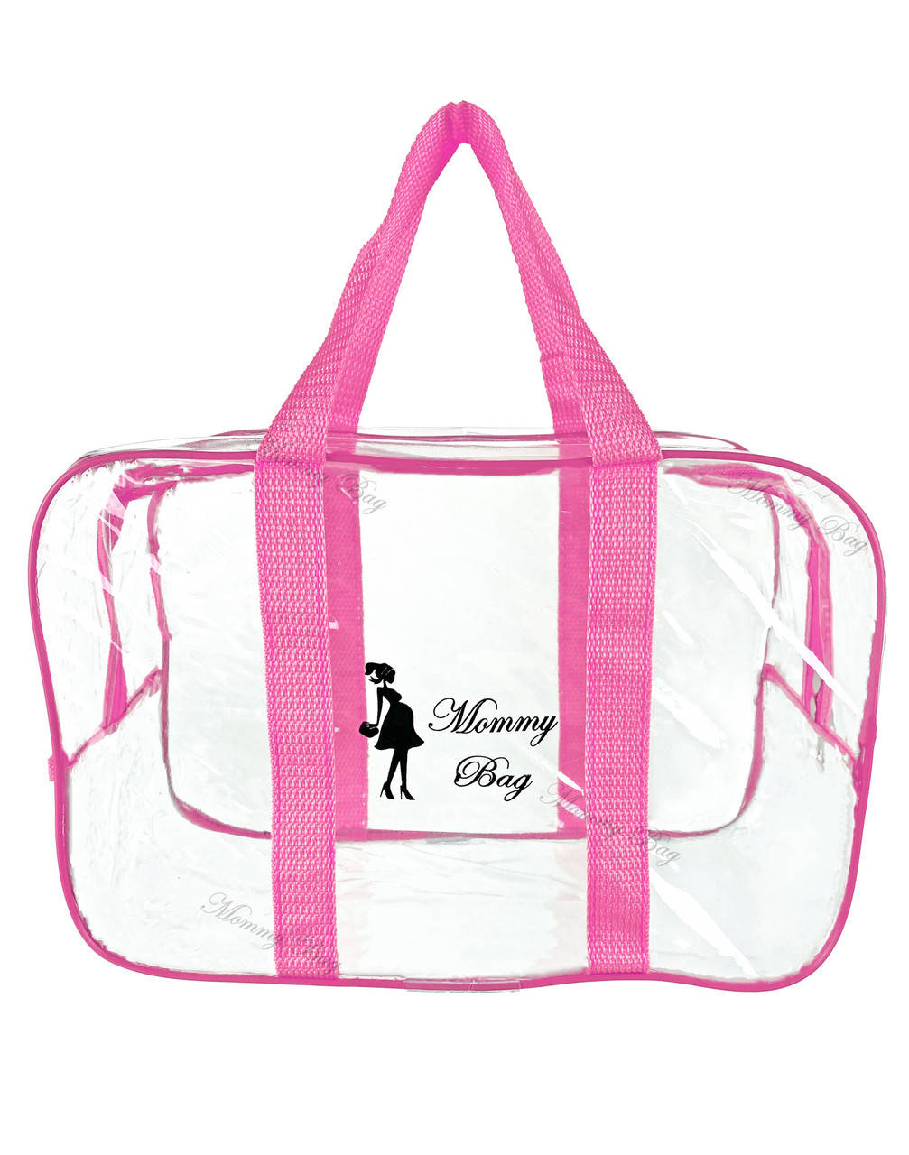 

Сумка прозрачная в роддом Mommy Bag, размер - S, цвет - Розовый