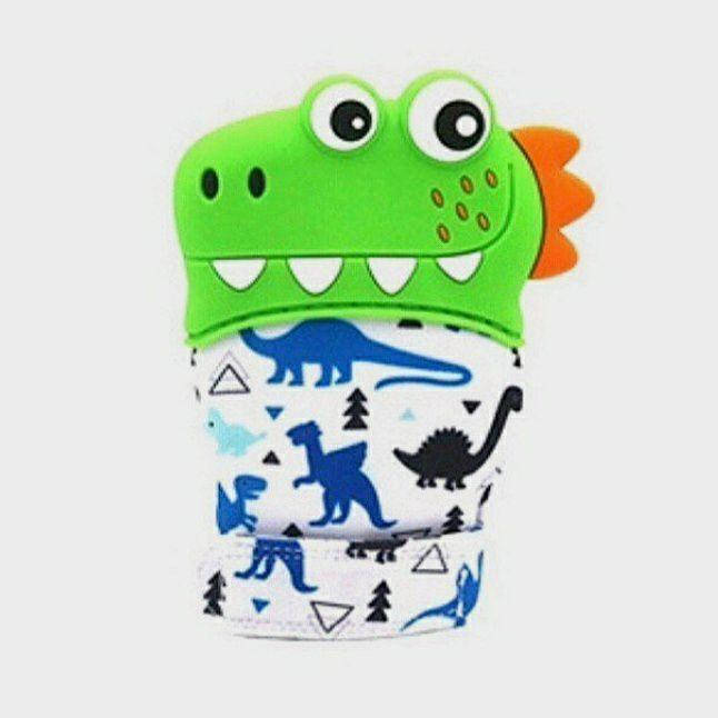 

Дино митенка шуршалка грызунок-рукавичка Зелёный