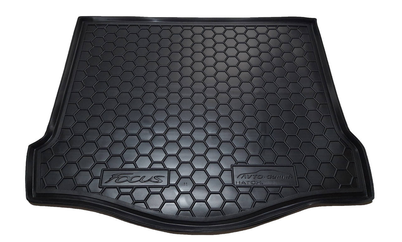 

Коврик в багажник Ford Focus III (Форд Фокус 3) Хэтчбек с 2011-2018, Черный
