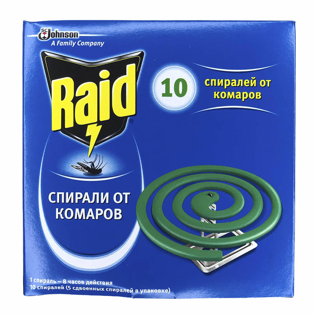 

Спираль Raid от комаров 10 спиралей