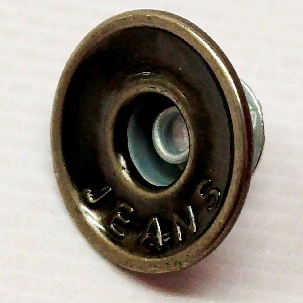 

Джинсовая пуговица 17мм Блек никель (50шт) (СИНДТЕКС-0302)