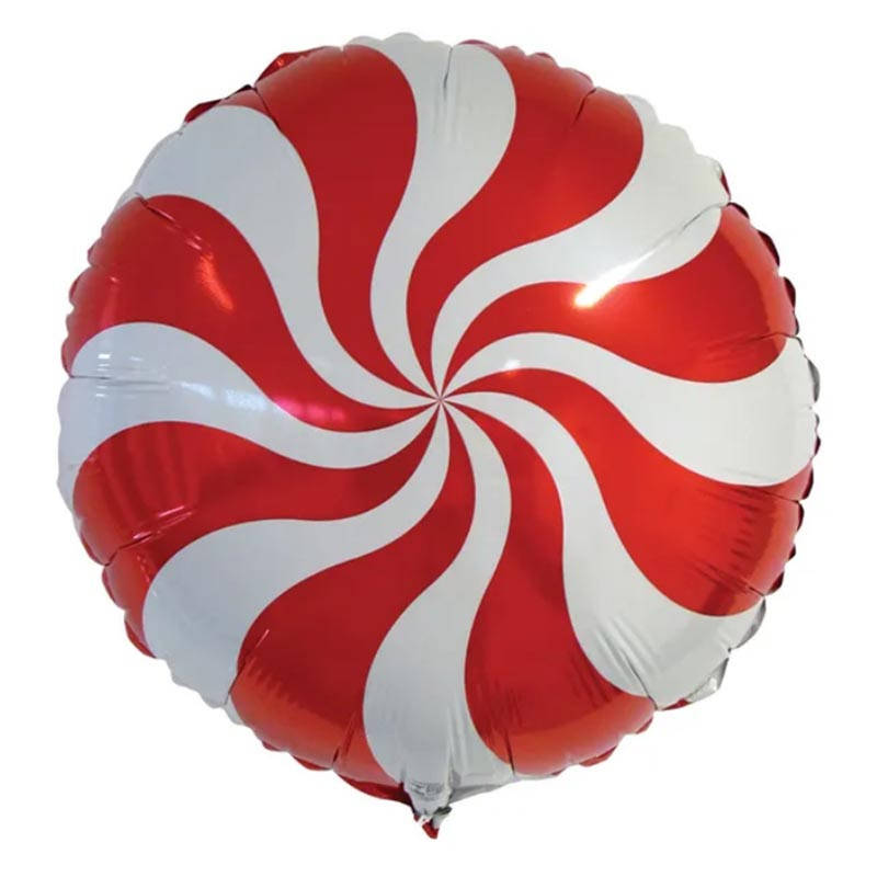 

Фольгированный шар круг Леденец красный 18" 401576 FlexMetal