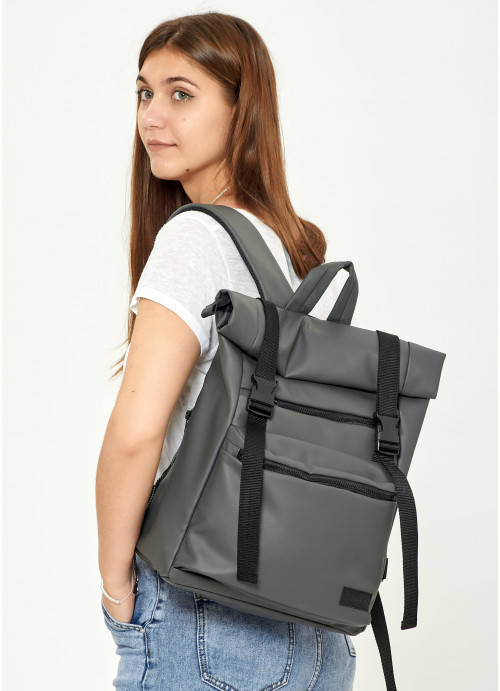 

Рюкзак ролл Sambag унисекс RollTop LTT графитовый, Черный