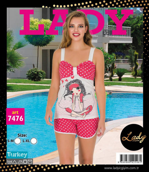 

Комплект для сна 7476 хлопок Lady Lingerie 46