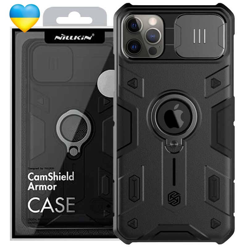 

Противоударный чехол Nillkin шторка на камеру для iPhone 12 Pro Max (6.7") / на айфон 12 про макс
