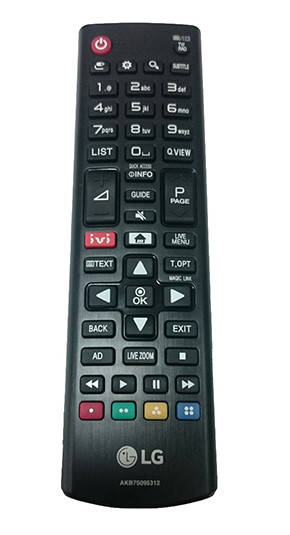 

Пульт LG AKB75095312 для модельного ряда LK SK UK LJ UJ MT TL ОРИГИНАЛ, Черный