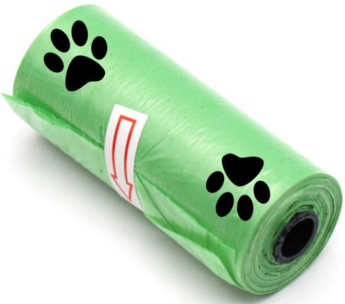 

Пакети для прибирання за собаками биоразчинні 3 рулона по 15 шт 23х31см