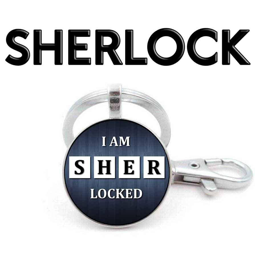 

Брелок с надписью "I am SHER locked" Шерлок / Sherlock
