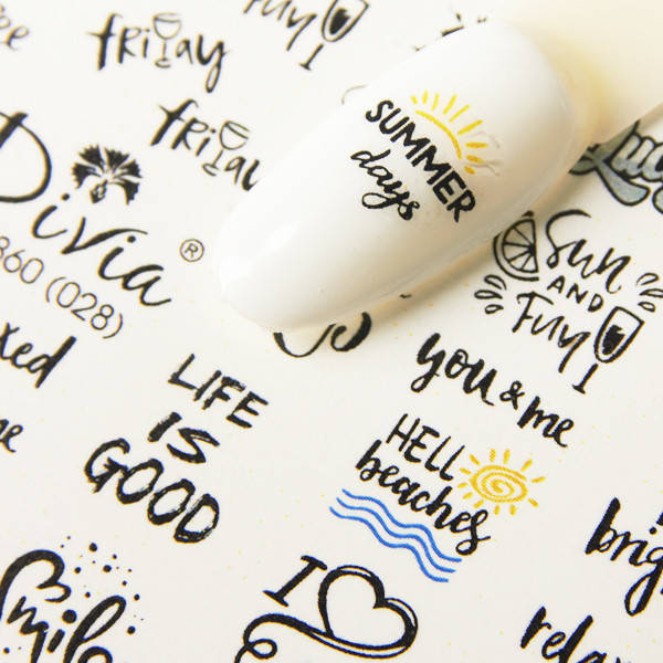 

Divia Наклейки "Слайдер" Di860 №028