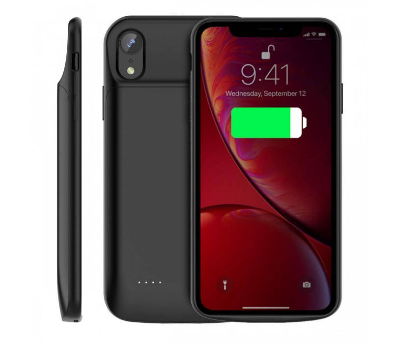 

Чехол аккумулятор AmaCase для iPhone XR Черный (4000 мАч)