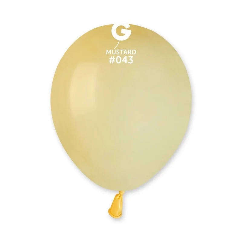 

Латексный воздушный шар 5’’ (13см) MUSTARD (#043) GEMAR, Разные цвета
