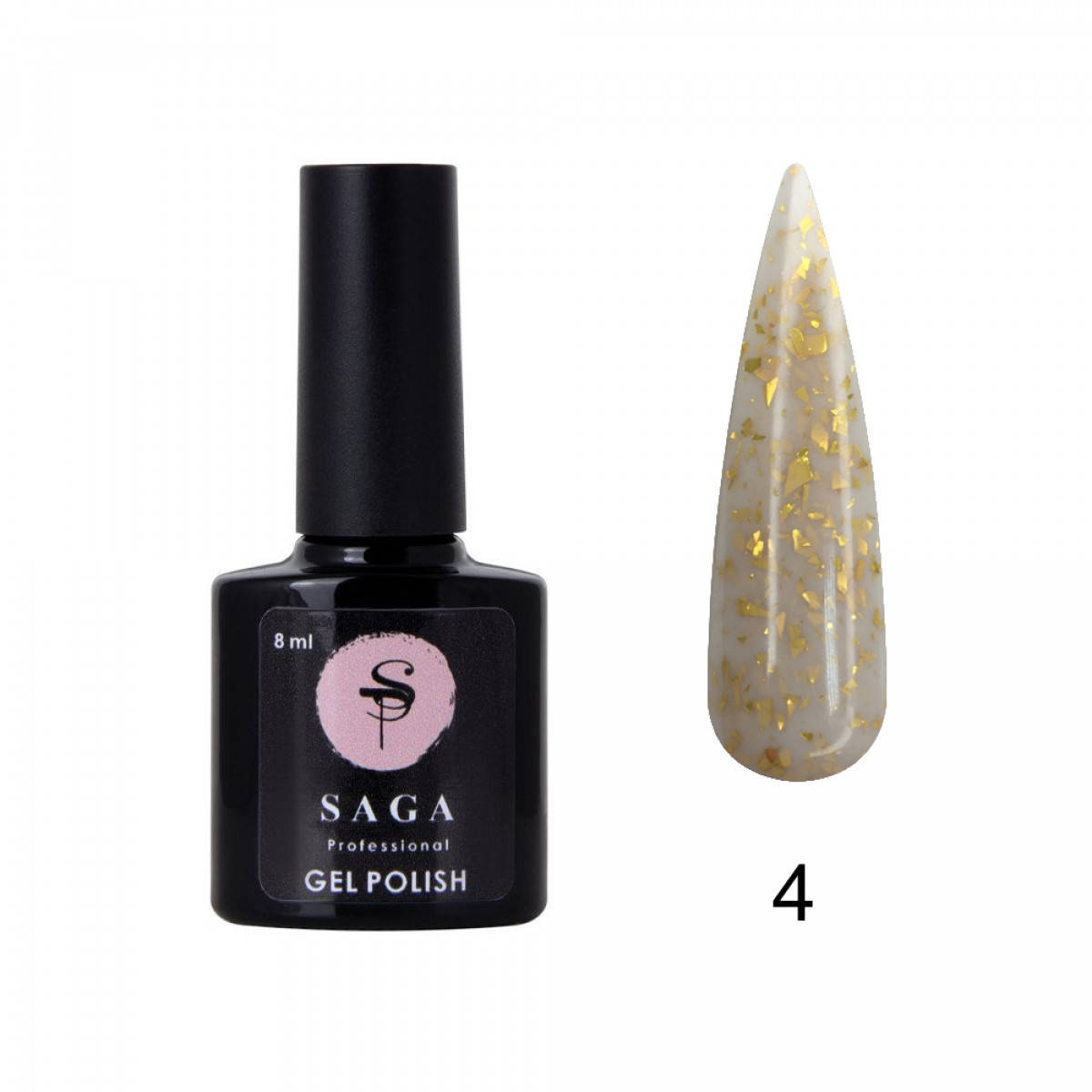 

База с поталью Saga Professional Leaf Base №4, 8мл