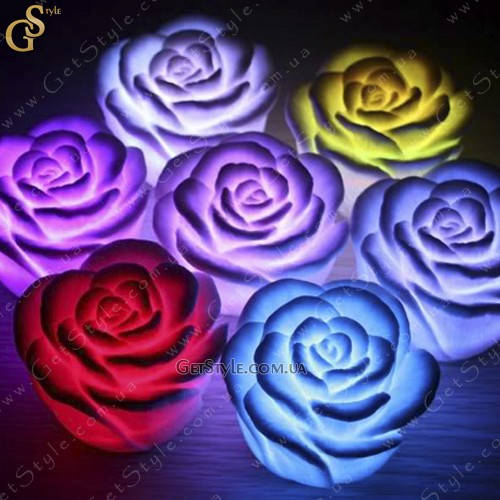 

Ночник Роза Lamp Rose 3 шт, Разные цвета