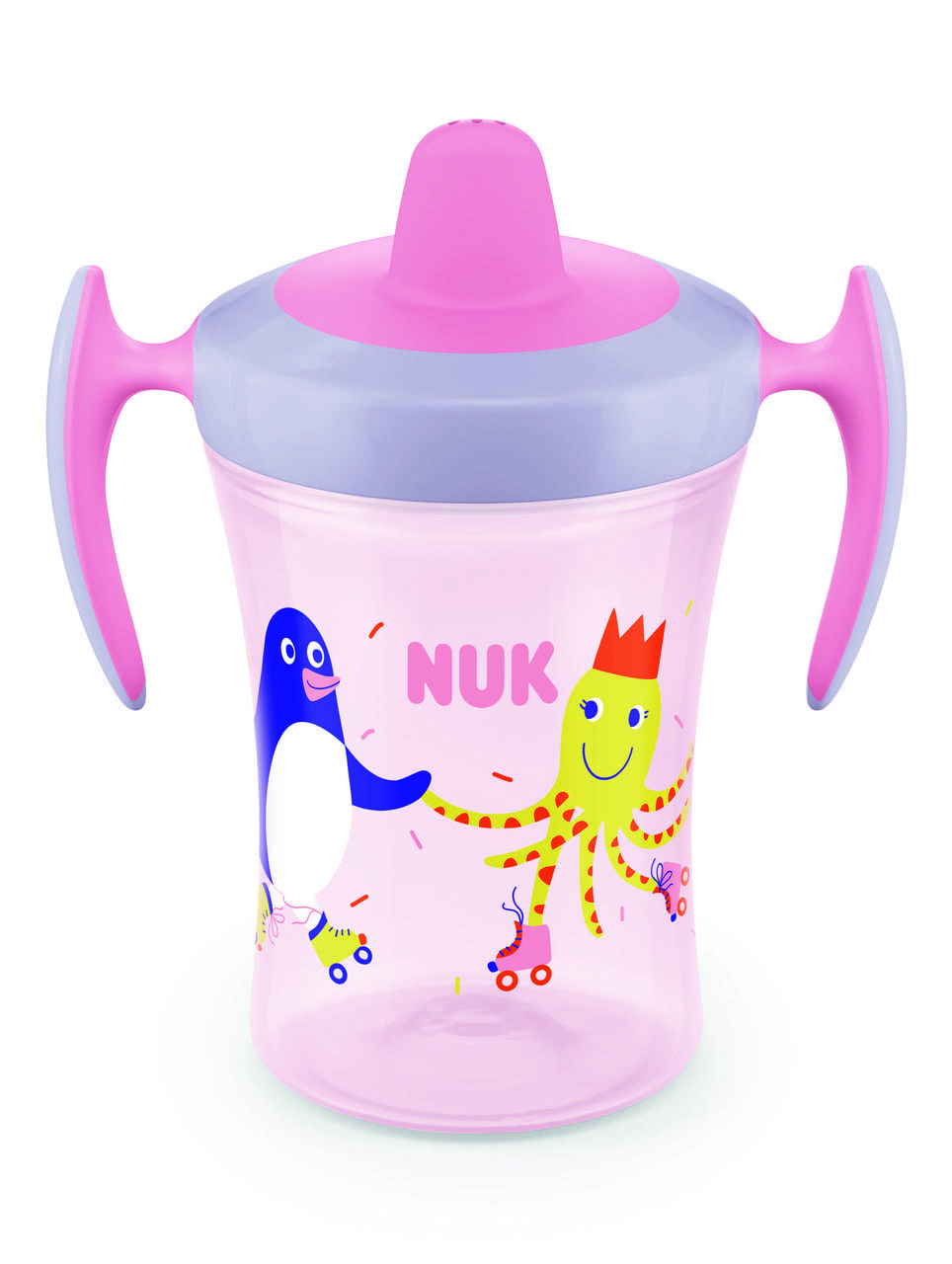 

Поильник Evolution Trainer NUK 230 мл 6+ девочка, Розовый