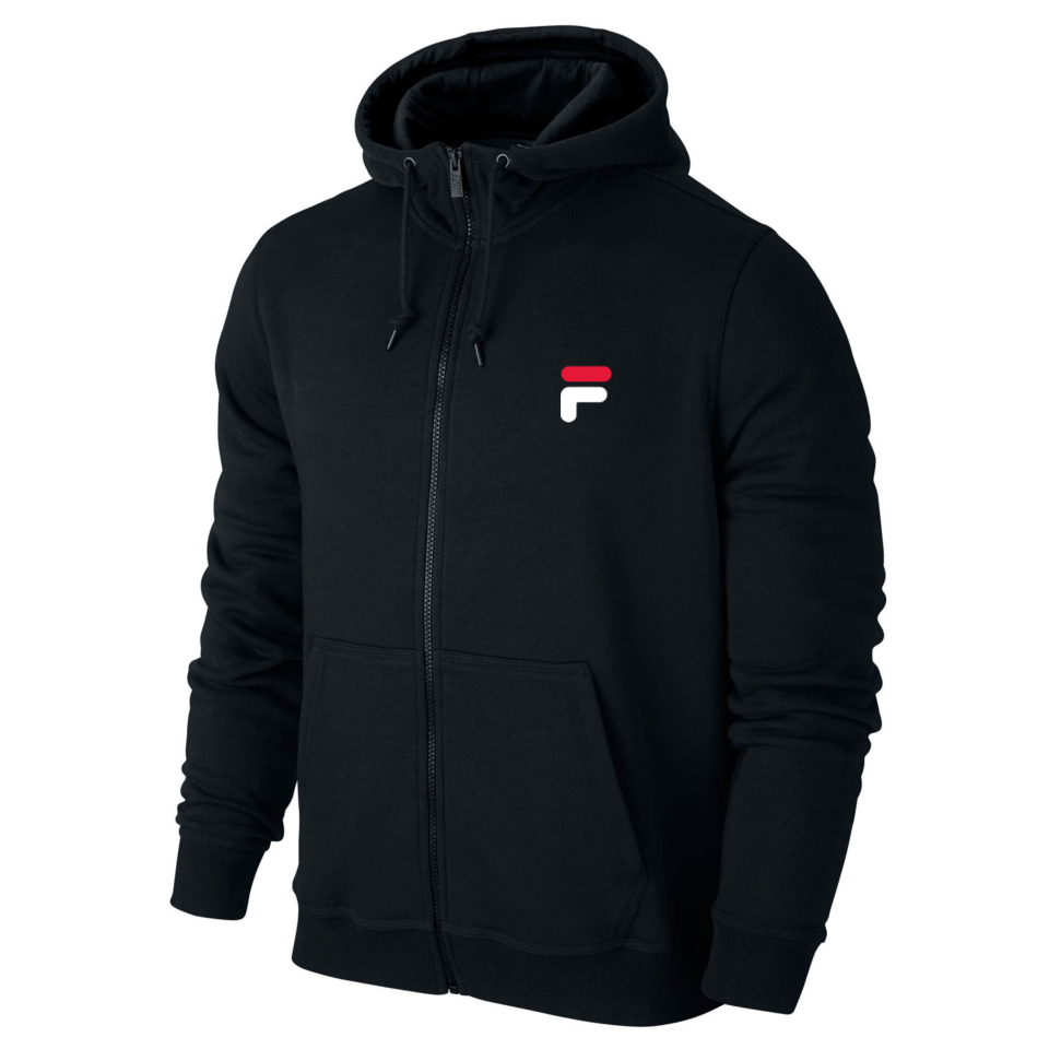 

Толстовка Fila, Фила в стиле, черная, на молнии