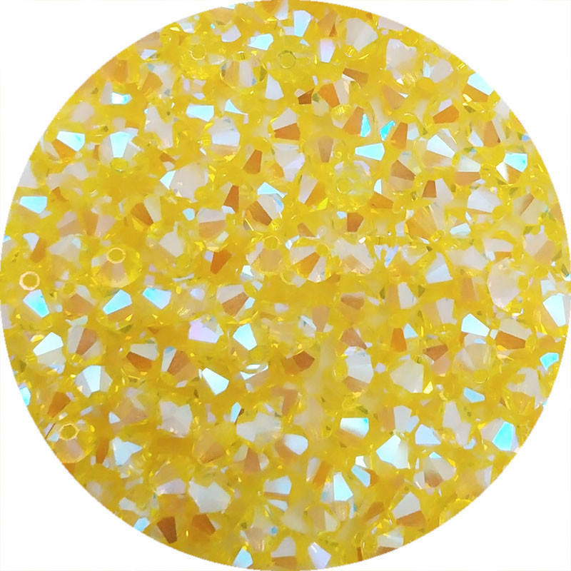 

Хрустальные биконусы Preciosa (Чехия) 4 мм Citrine ABx2, Разные цвета