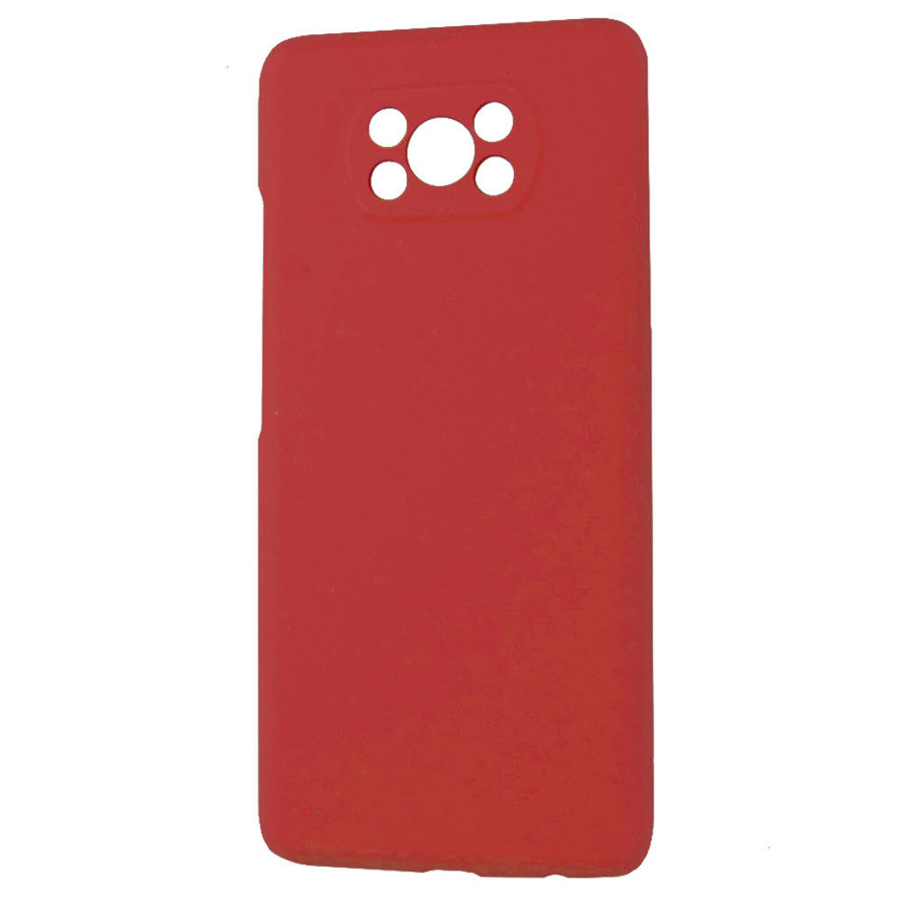 

Чехол-накладка для телефона Fibra Full Silicone Cover for Xiaomi Poco X3 Red, Красный