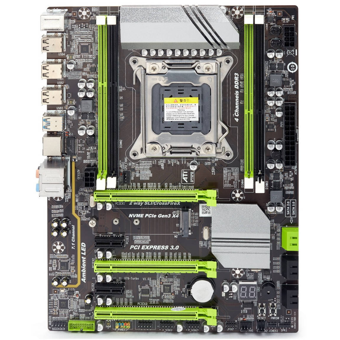 

Материнская плата Atermiter X79 Turbo LGA 2011 (ATERMITER-X79-TURBO) Новая