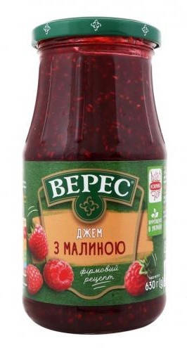 

Джем Верес з малиною 630 г