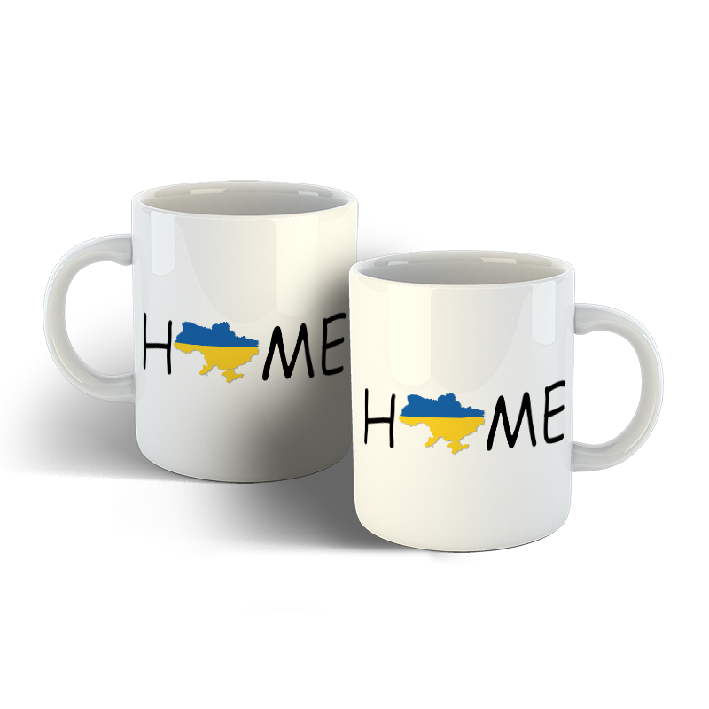 

Чашка Home Україна дім, Белый