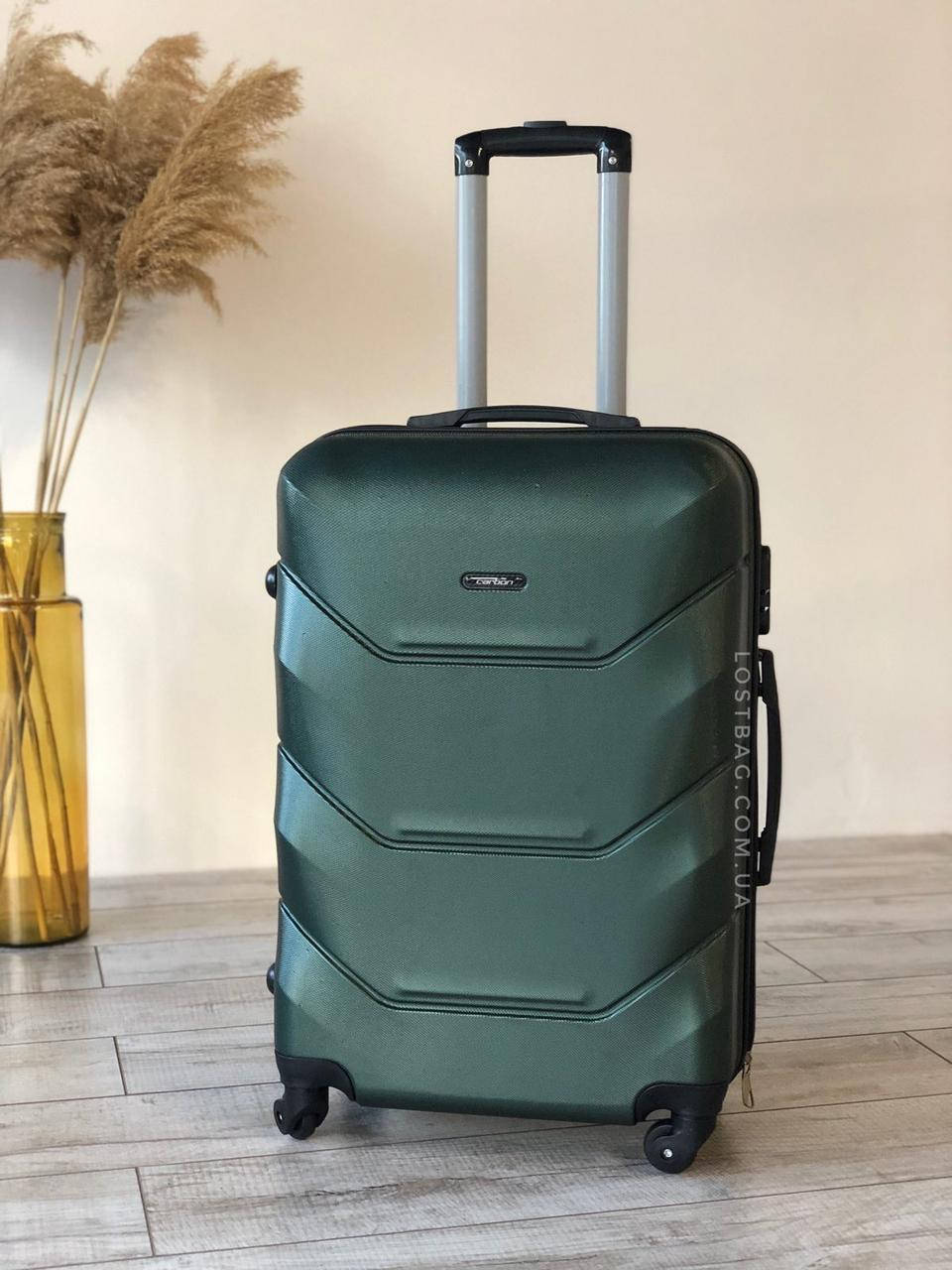 

Чемодан дорожный на 4 колесах Carbon 147  (М) Зеленый, Темно-зеленый