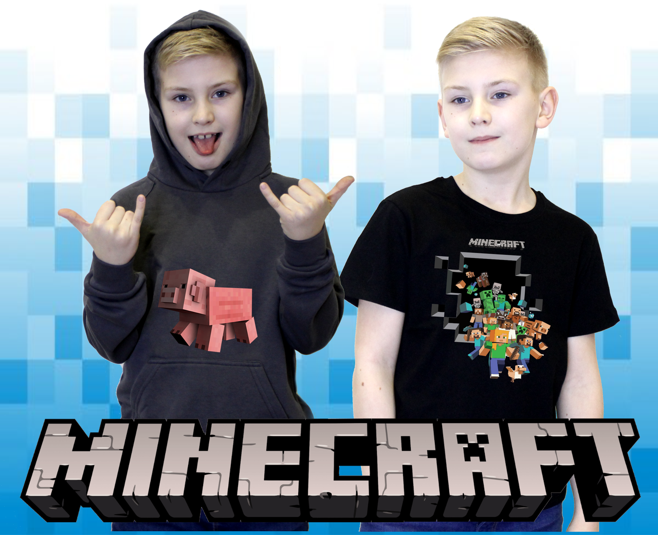

Minecraft Майнкрафт Худи Толстовка Футболка Шапка Рюкзак на подарок Черный, 140