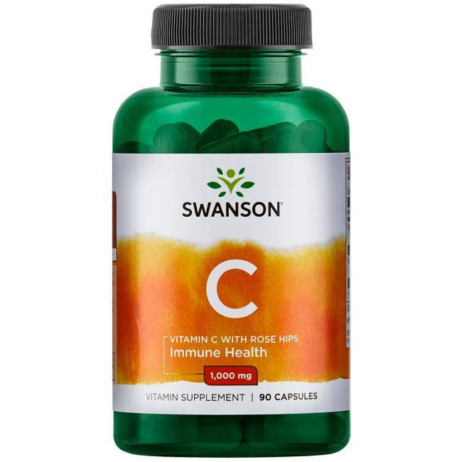 

Витамин С - 1000 (Vitamin C - 1000) Swanson (с шиповником) 90капс.