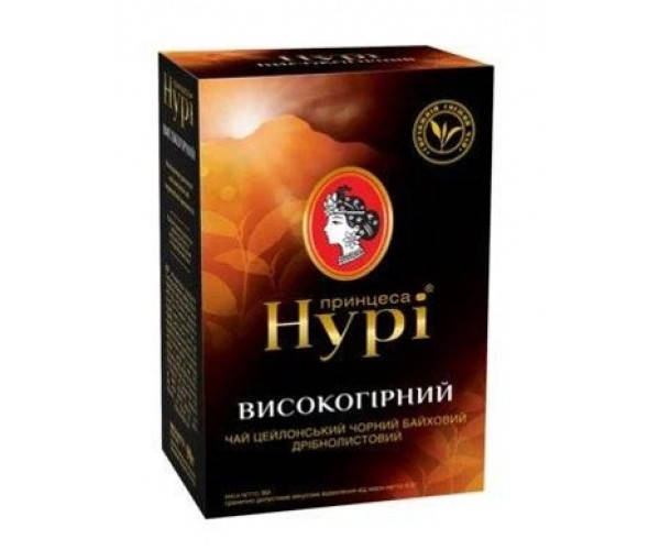 

Чай чорний байховий дрібнолистовий «Високогірний», 85 г ТМ «Принцеса НУРІ»