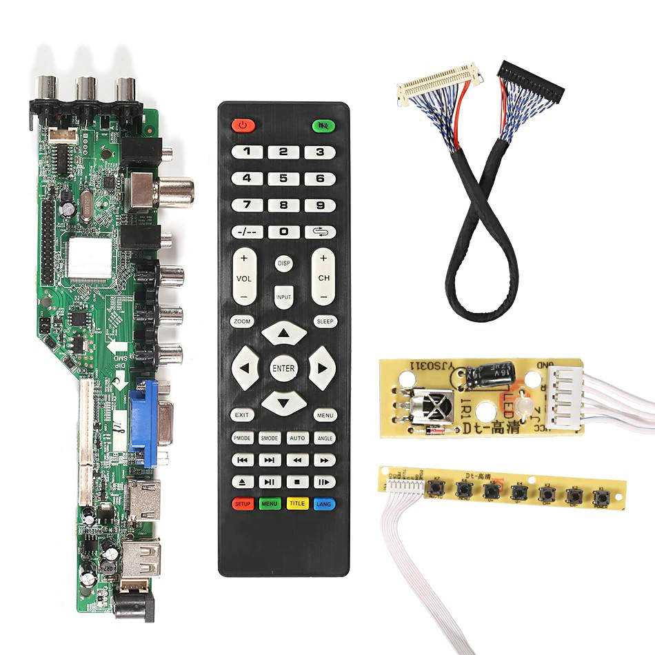 

Универсальный контроллер ЖК матриц, скалер 3663, DVB-T2