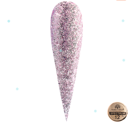 

Гель краска металлическая с хлопьями Spectrum Global Fashion 12, 5г, Красный