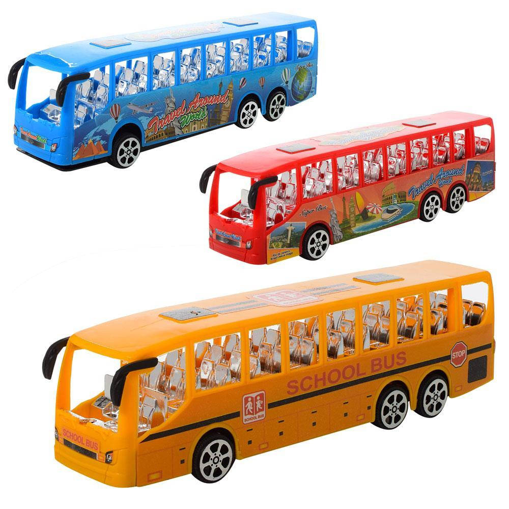 

Автобус инертный TQ123-40-42A 22 см, Разные цвета