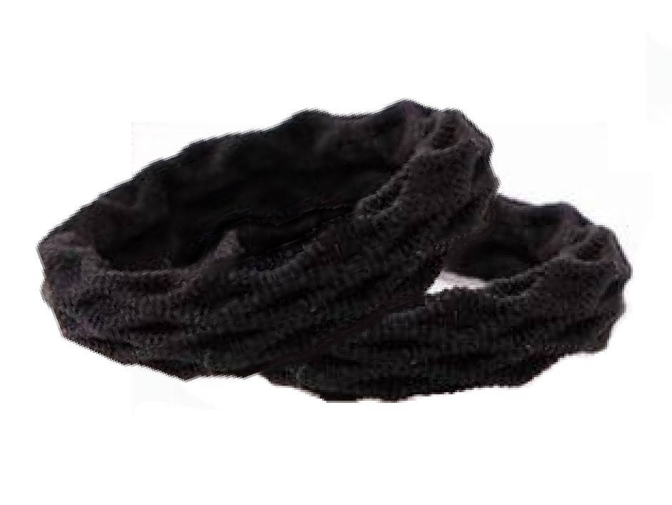 

Резинки для волос черные 2 шт, Черный