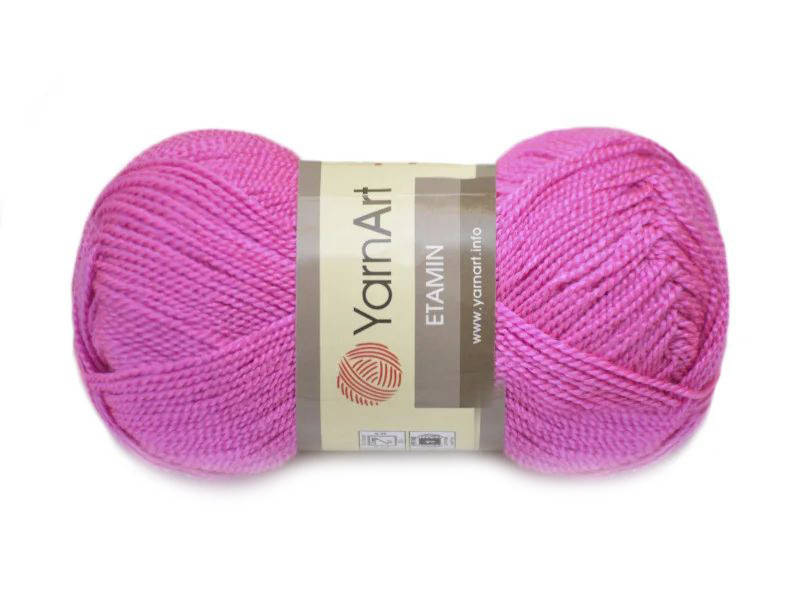 

YarnArt Etamin, Фуксия №437, Розовый