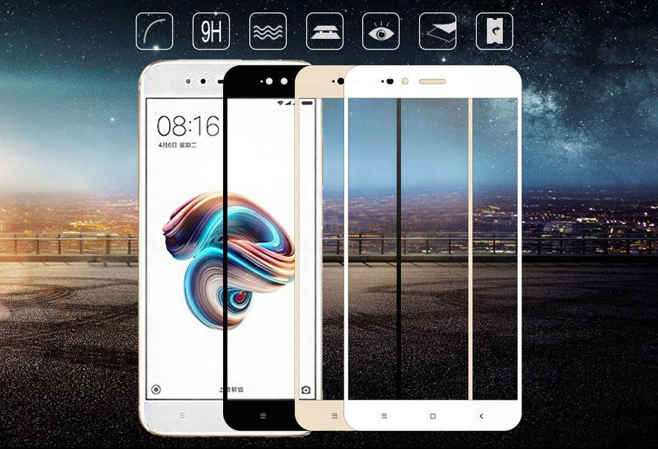

Защитное стекло для Xiaomi Mi A1 (3 цвета)
