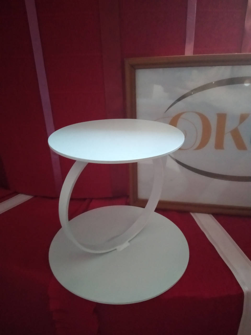 

Стойка для межрядья тортов (алюминий) Верх 15 см /диаметр кольца 15 см/ низ 18