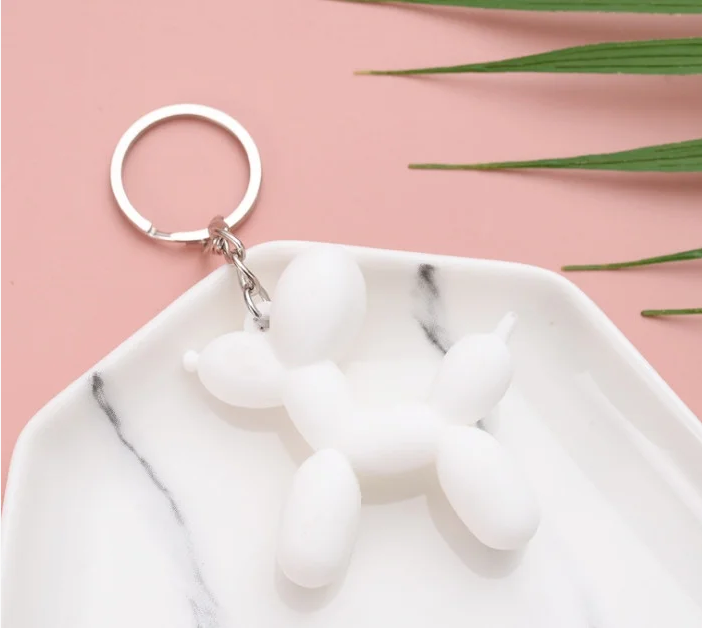 

Брелок "Собачка из шдм" белый