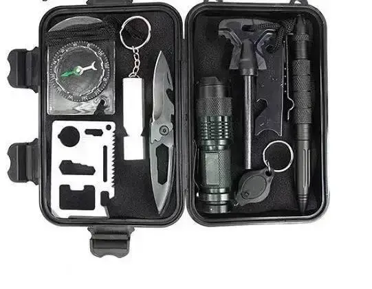 

Набор туристический для выживания 9в1 Black Shark