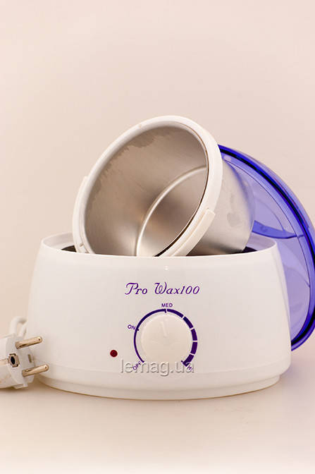 

ProWax Воскоплав баночный для банок 400 мл с емкостью, модель Pro-Wax100 с терморегулятором - БЕЛЫЙ