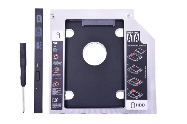 

Карман для HDD SATA 9.5 mm Caddy второй диск вместо привода OptiBuy AL