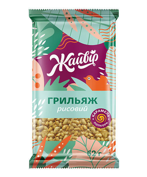 

Грильяж Жайвир рисовый 62 г