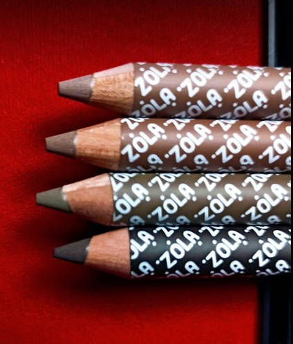 

Карандаш для бровей пудровый ZOLA Powder Brow Pencil Taupe brown