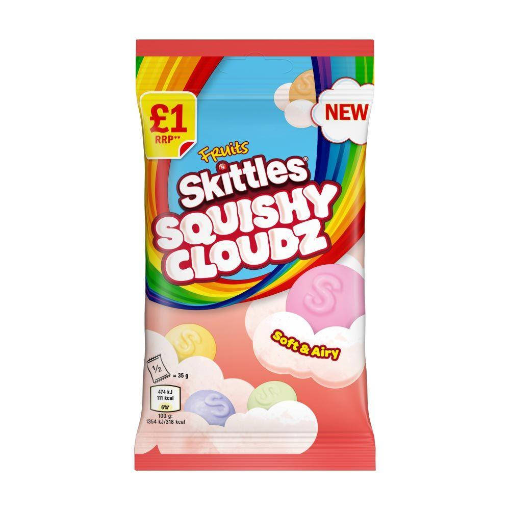 

Желейные конфеты Skittles Squishy Cloudz Fruit Sweets Treat Bag 70g