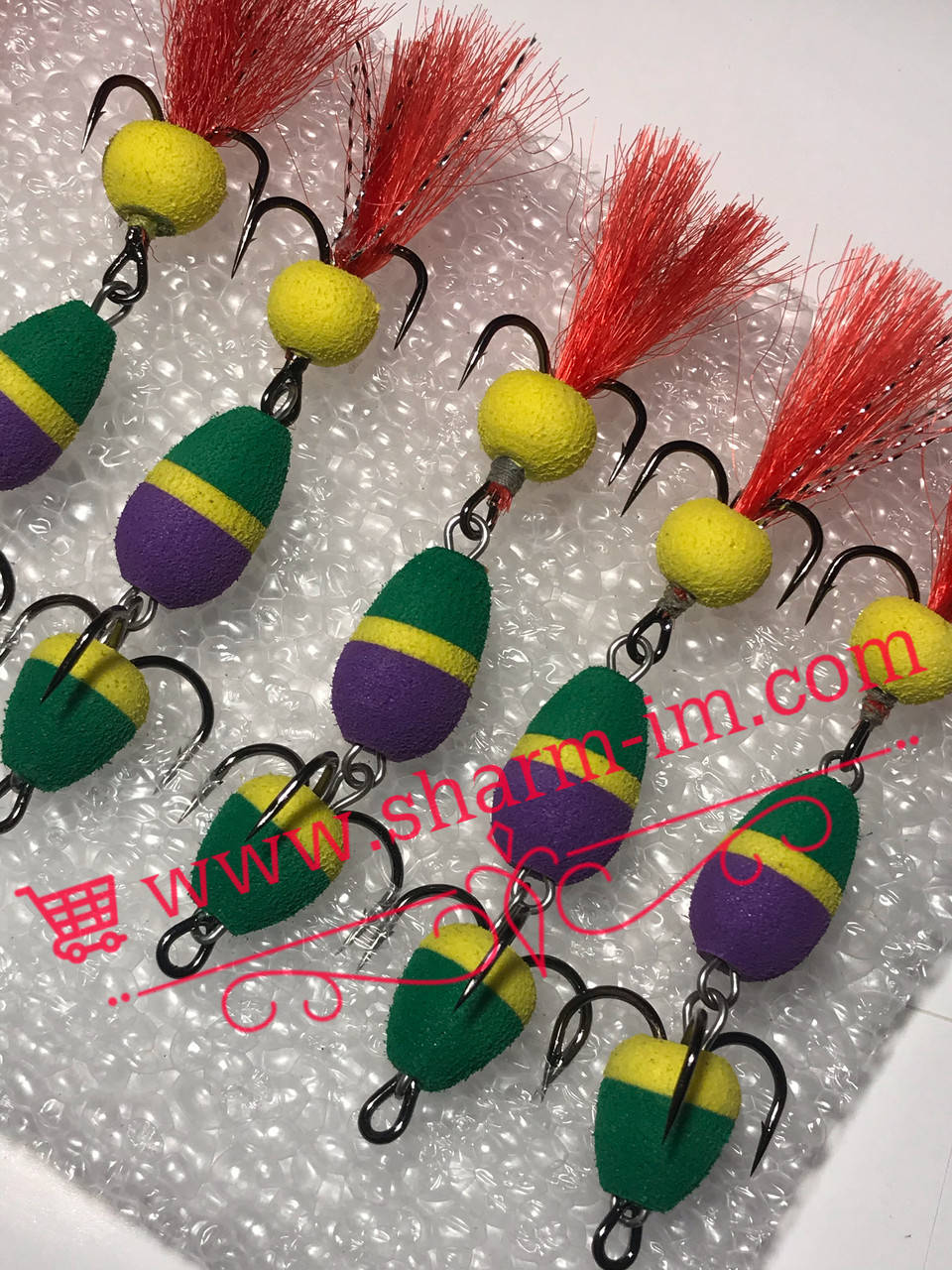 

Приманка на судака - Мандула гладкая 65 мм (col. Зелено-желто-фиолетовая)