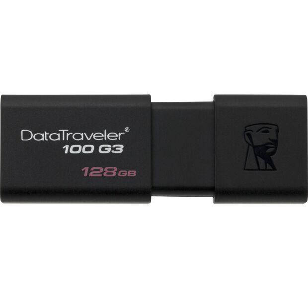 

Флешка Kingston 128GB USB 3.0 DT100 G3 Black, Черный