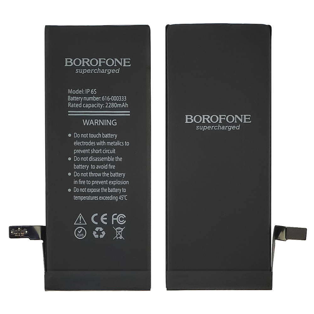 

Аккумулятор (батарея) Borofone для Apple iPhone 6S, усиленный (2280 mAh)