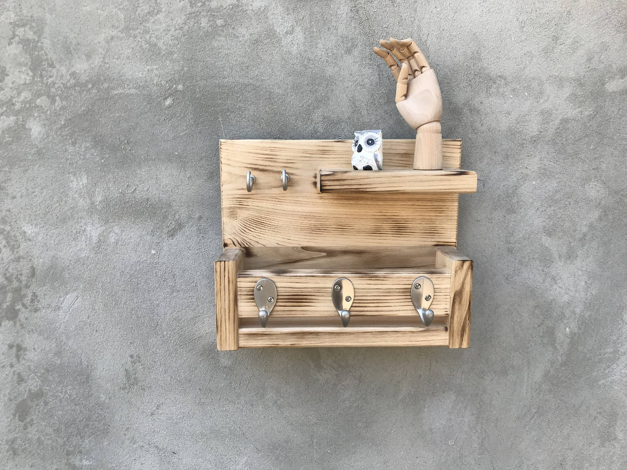 

Полка ключница для писем зонтов декор в дом настенная вешалка