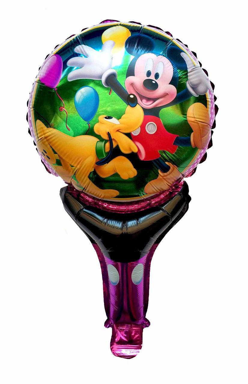 

Куля погремушка з ручкою "Mickey Mouse & Pluto". Розмір: 50см * 30см