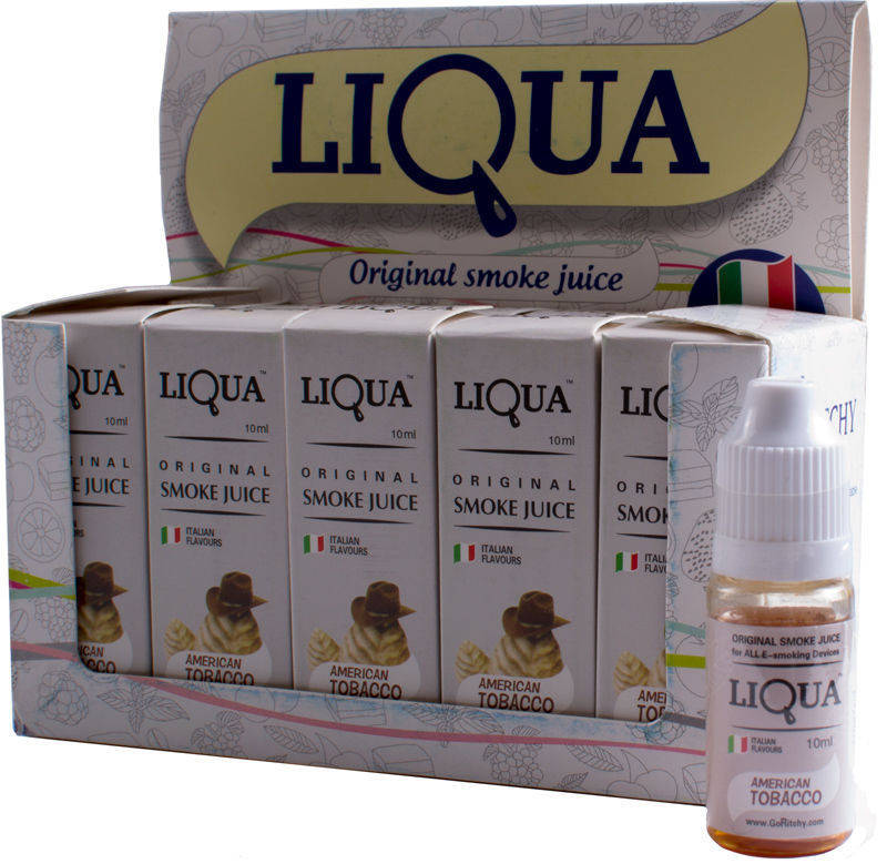 

Жидкость заправка для электронной сигареты LIQUA 10мл AMERICAN TOBACCO