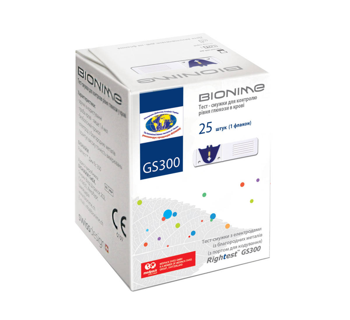 

Тест-полоски Bionime Rightest GS300 25